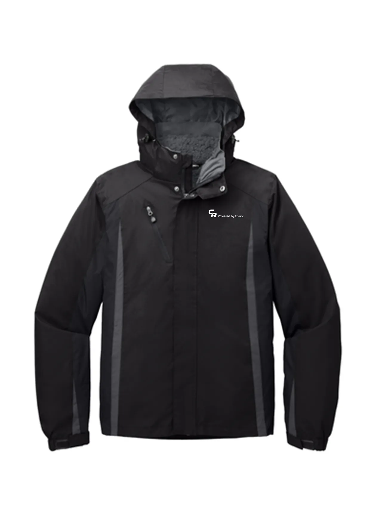 Port Authority Colorblock 3-in-1 Jacket J321 Black/ Black/ Magnet Grey [CR Powered by Epiroc]