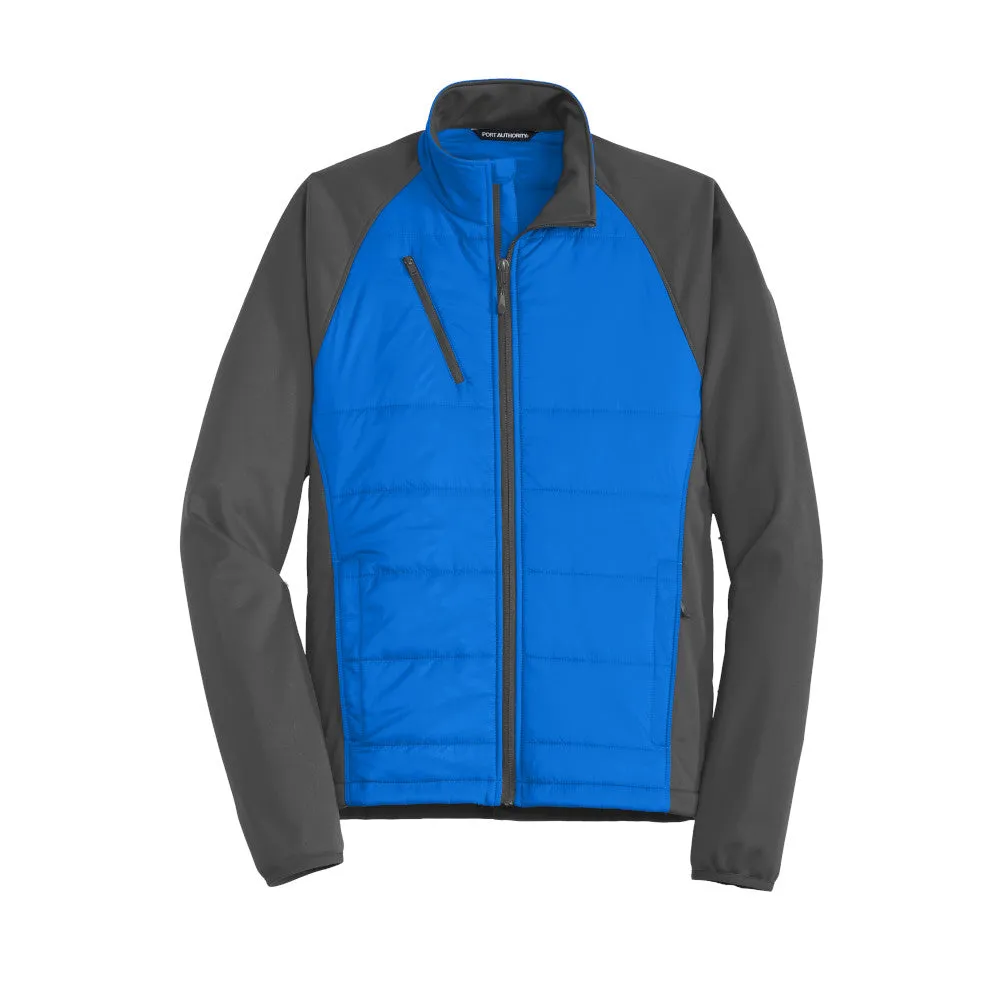 Port Authority® Hybrid Soft Shell Jacket - Skydriver Blue / Grey Steel