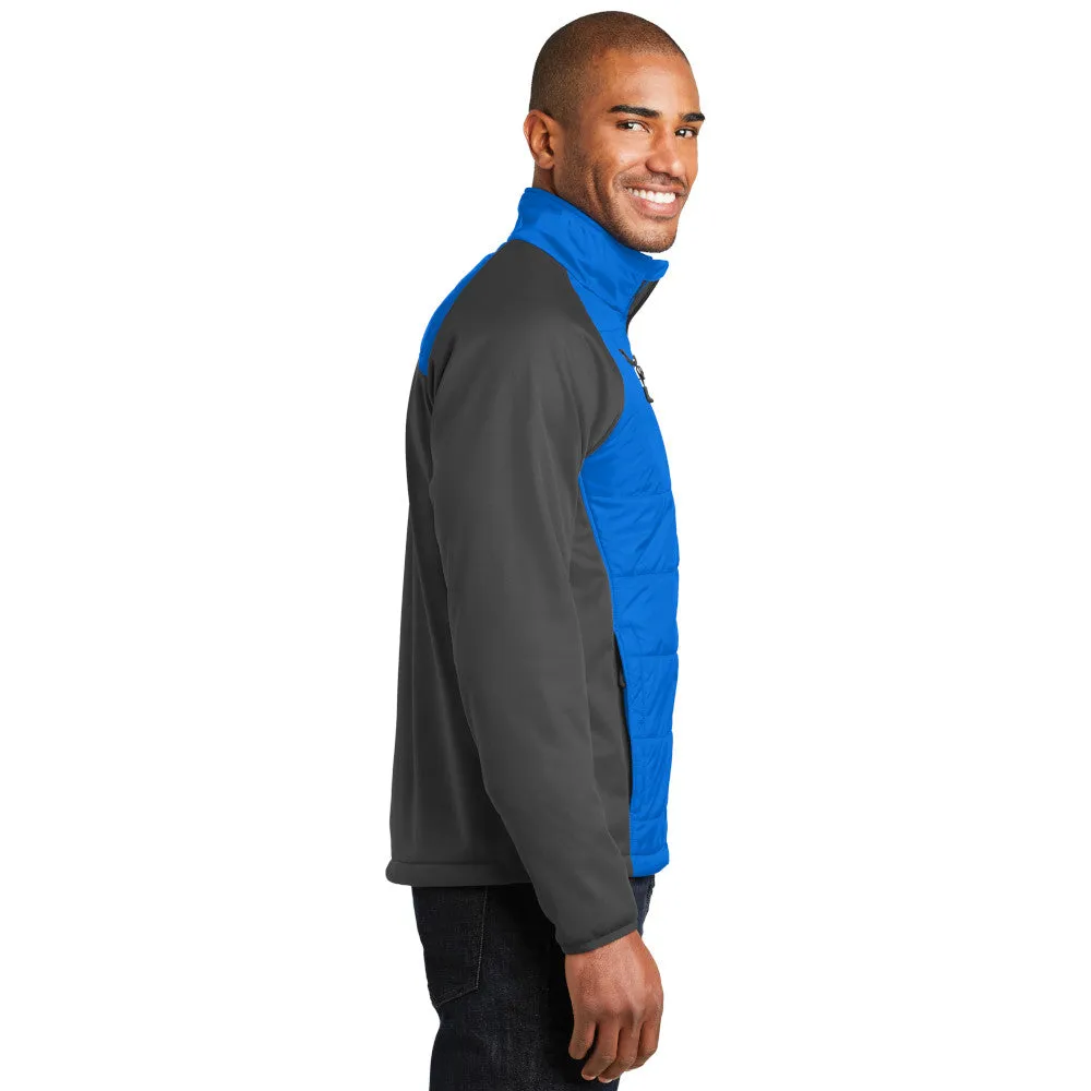 Port Authority® Hybrid Soft Shell Jacket - Skydriver Blue / Grey Steel