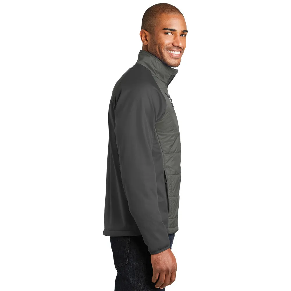 Port Authority® Hybrid Soft Shell Jacket - Smoke Grey / Grey Steel