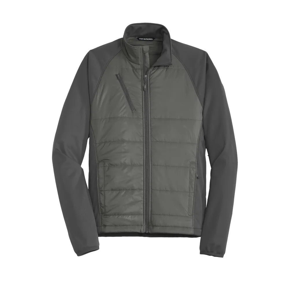 Port Authority® Hybrid Soft Shell Jacket - Smoke Grey / Grey Steel