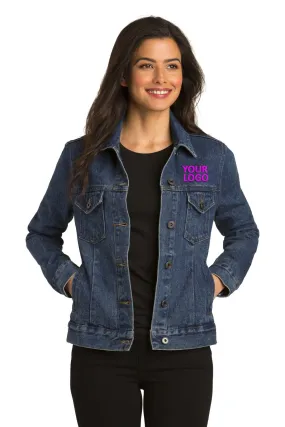 Port Authority Ladies Custom Denim Jackets, Denim Blue