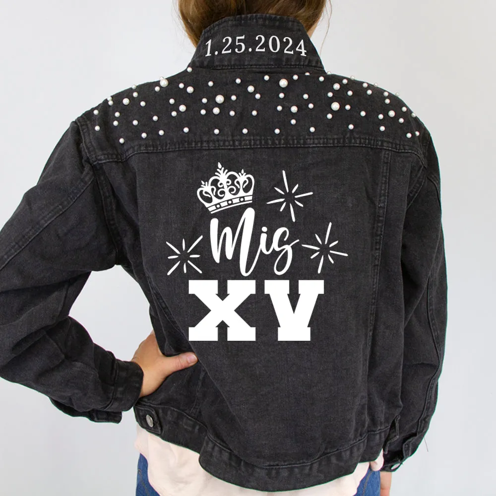 Quinceanera Theme Denim Jacket