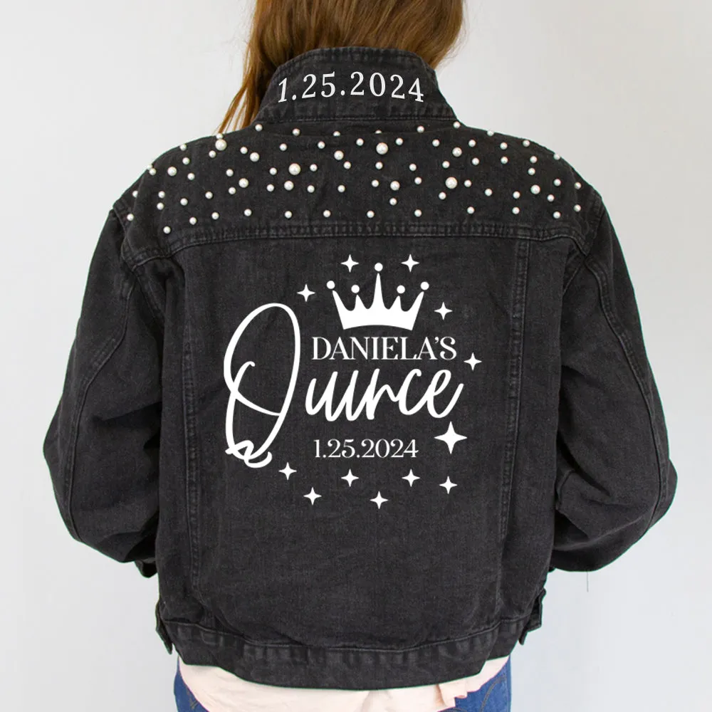 Quinceanera Theme Denim Jacket