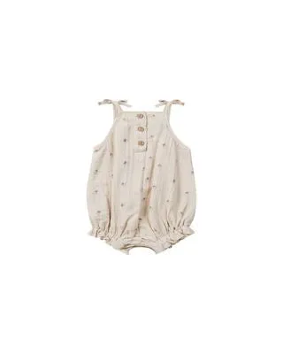 Quincy Mae Sweet Pea Natural Romper