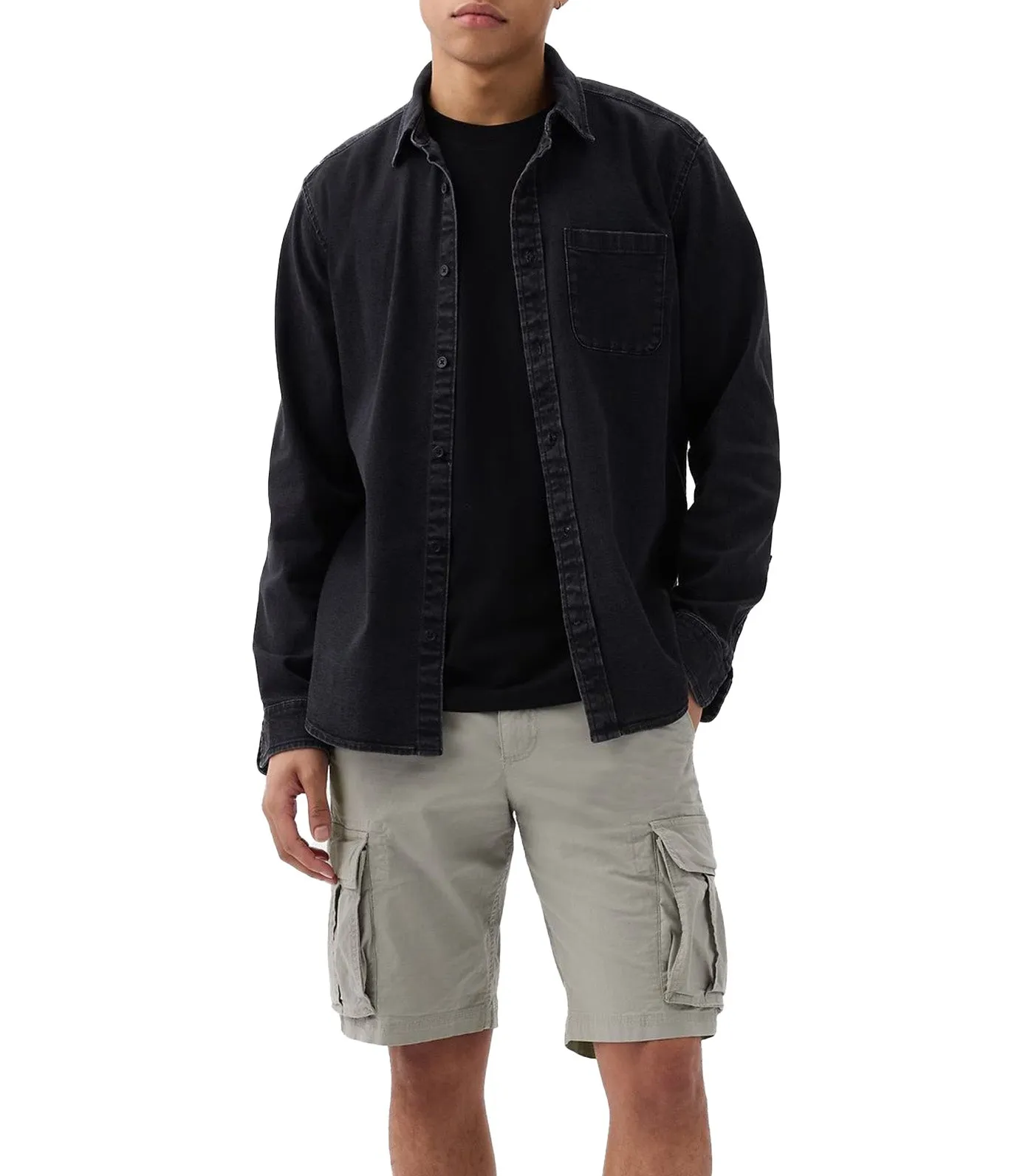 Relaxed Cargo Shorts Ash Gray