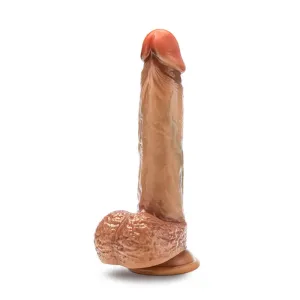 Renaissance - Raphael - 9.5 Inch Sliding Foreskin  Dildo With Squeezable Balls - Tan