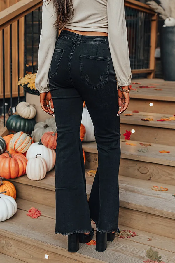 Risen The Reesley High Waist Flares in Black