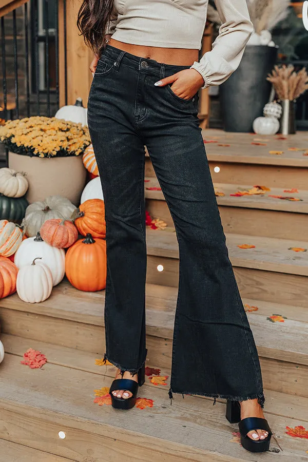 Risen The Reesley High Waist Flares in Black