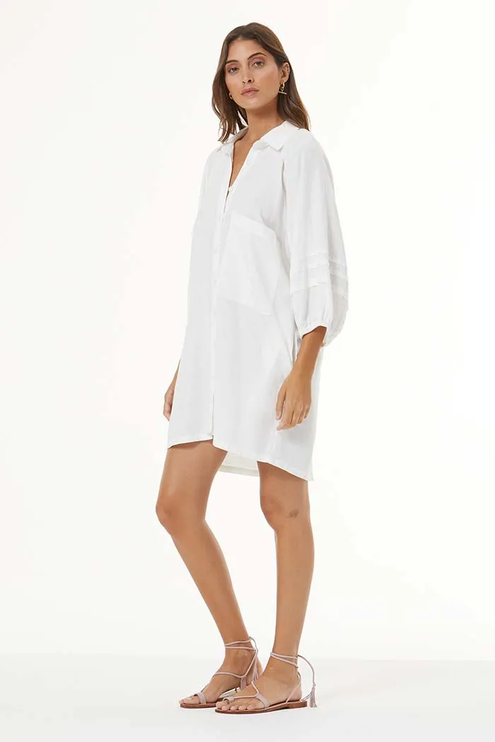 Sailboat Shirt Dress // Bone