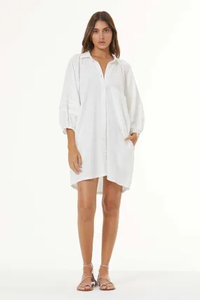 Sailboat Shirt Dress // Bone