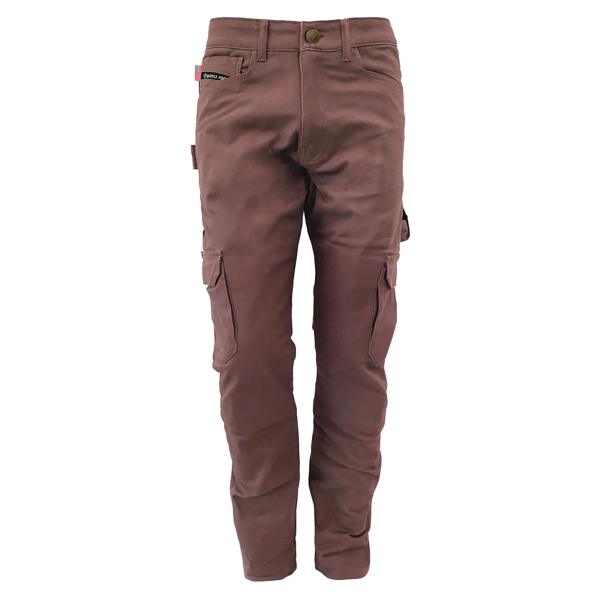 SALE Straight Leg Cargo Pants - Light Cacao with Pads