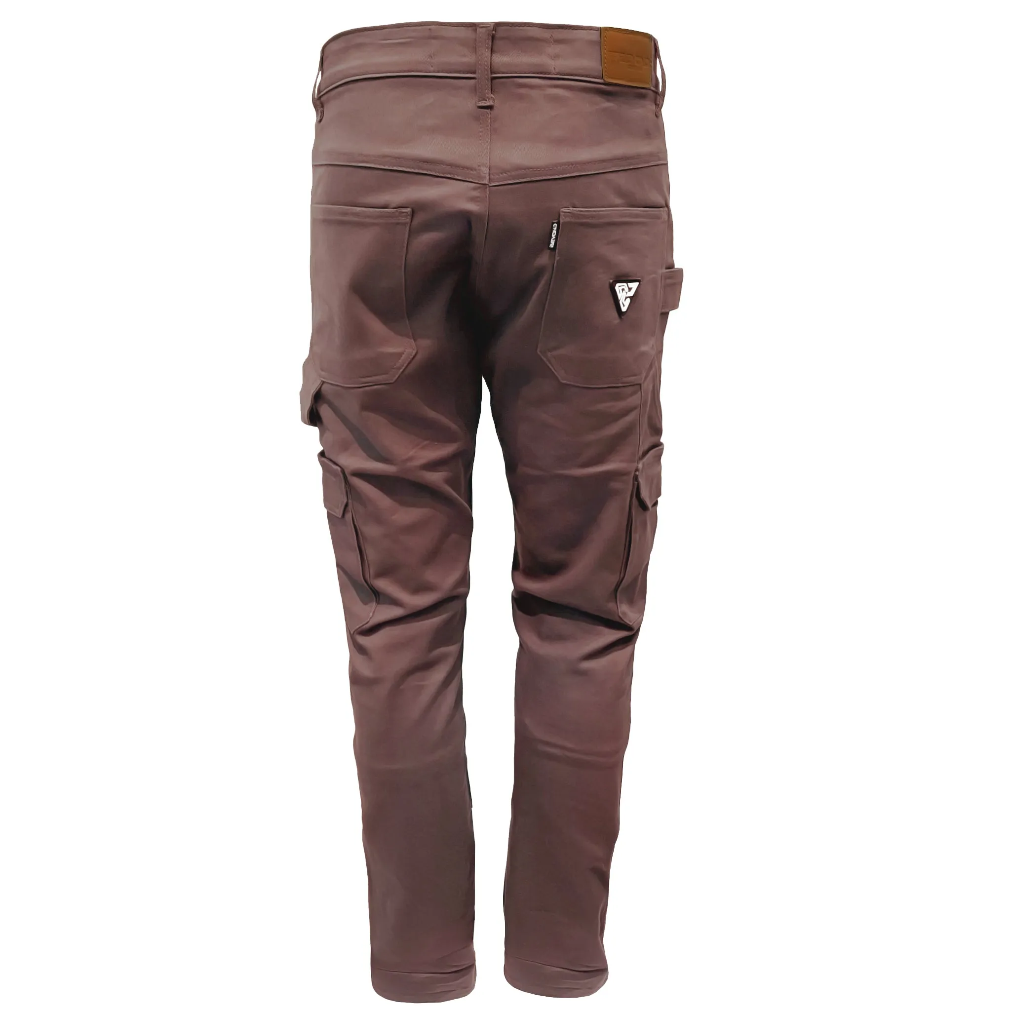 SALE Straight Leg Cargo Pants - Light Cacao with Pads