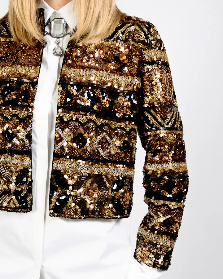 Sequin Encrusted Trophy Jacket