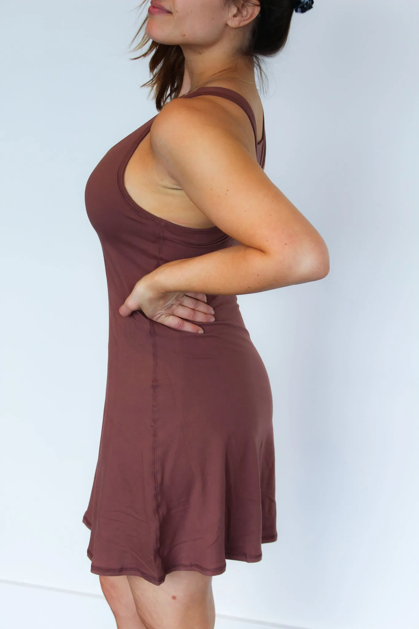 Serena Active Romper- Mocha