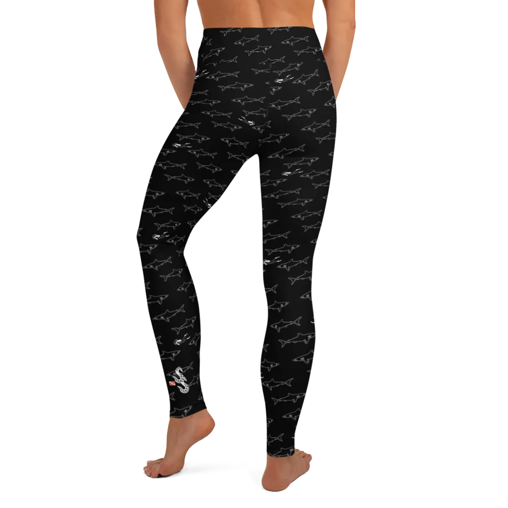 Shark Divers Leggings - High Waist