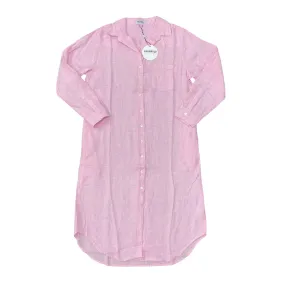 Shirt Maker Linen Dress Rose Petal