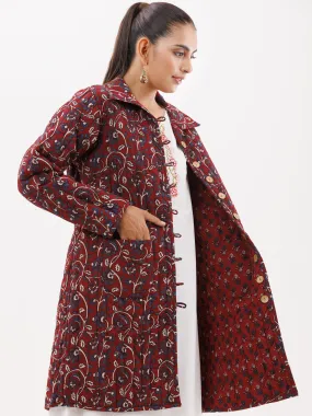 Shishir Maina Ajrakh Quilted Reversible Jacket