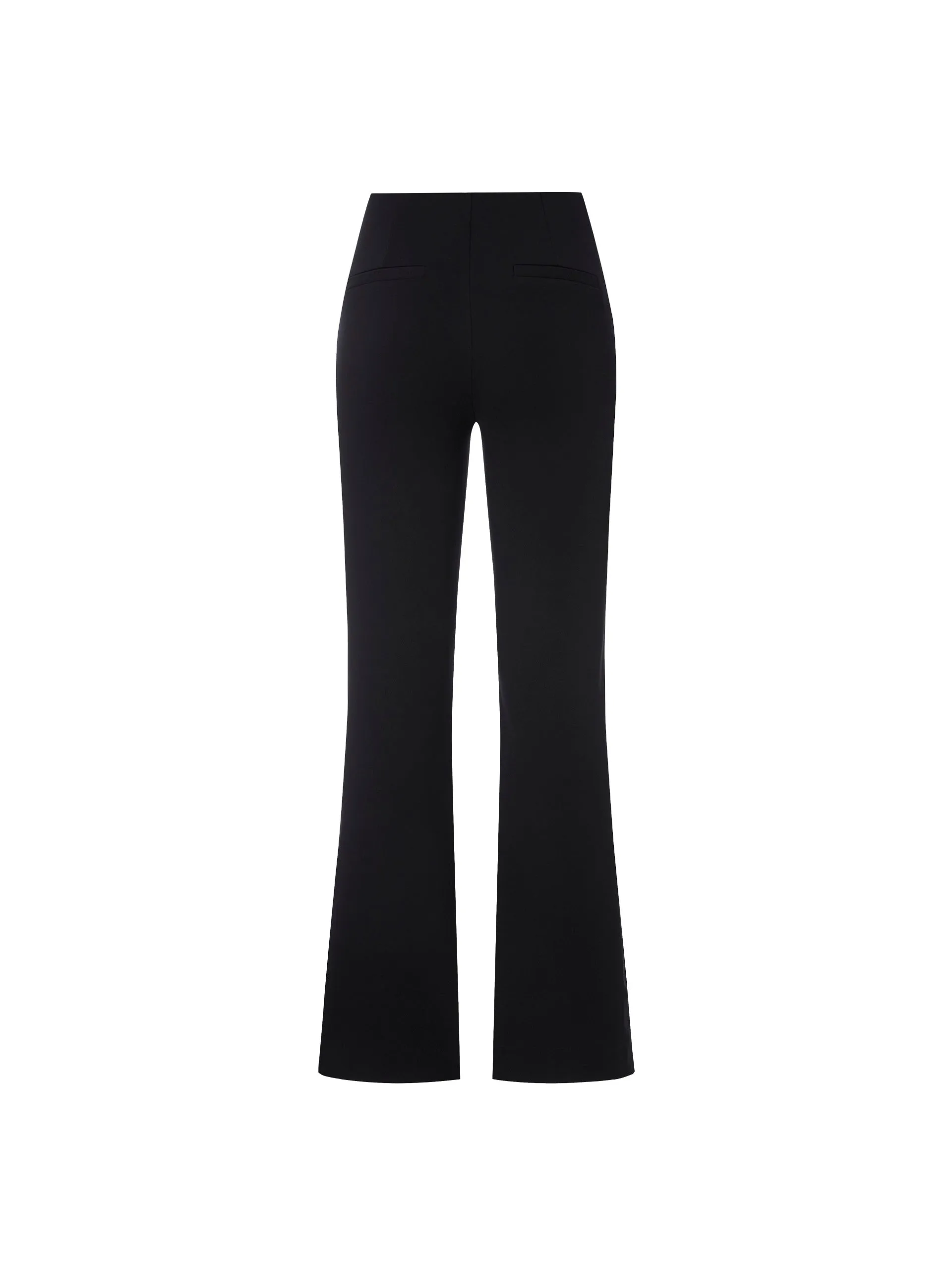 Side Slits Detail Flared Pants