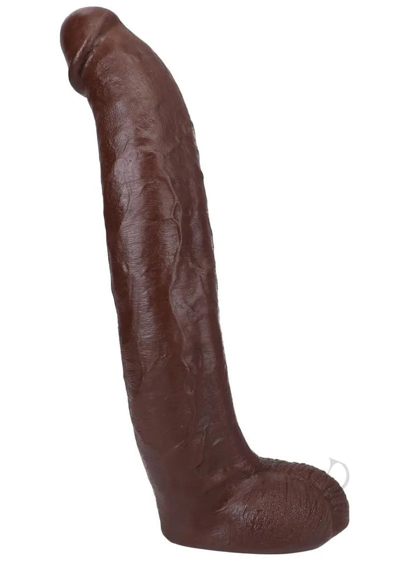 Signature Cocks Ultraskyn Brickzilla Dildo with Removable Suction Cup 13in Chocolate