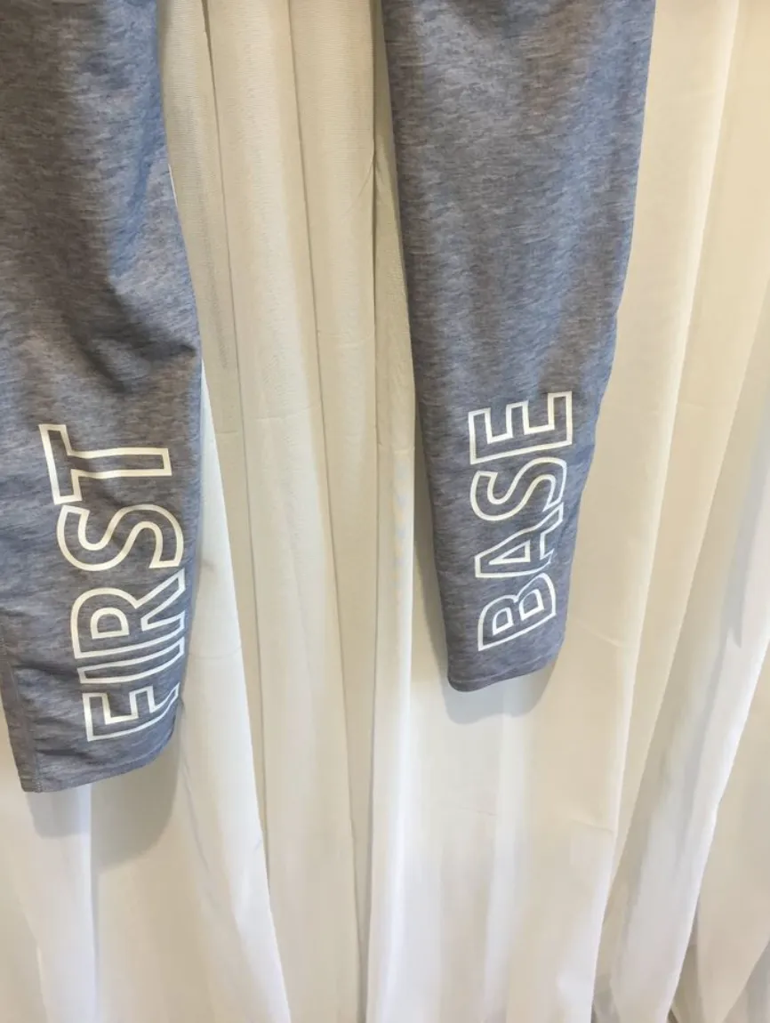 Size 10 M FIRST BASE Luxe Brand Grey leggings