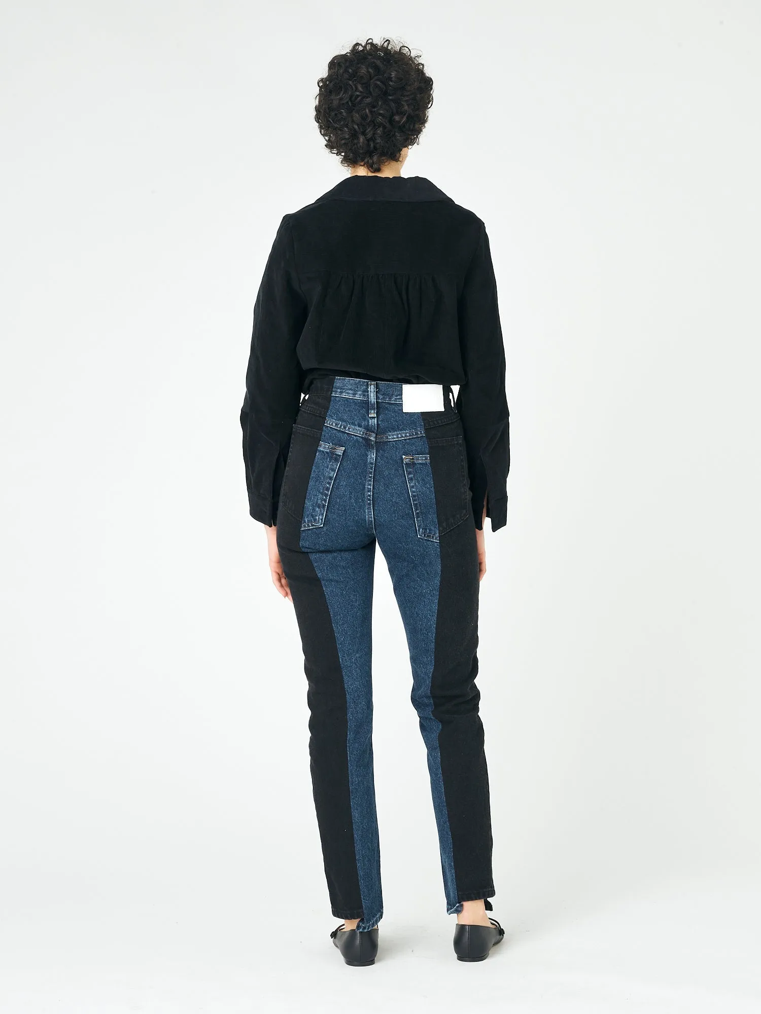 Straight Leg Jean Black/Dark Blue