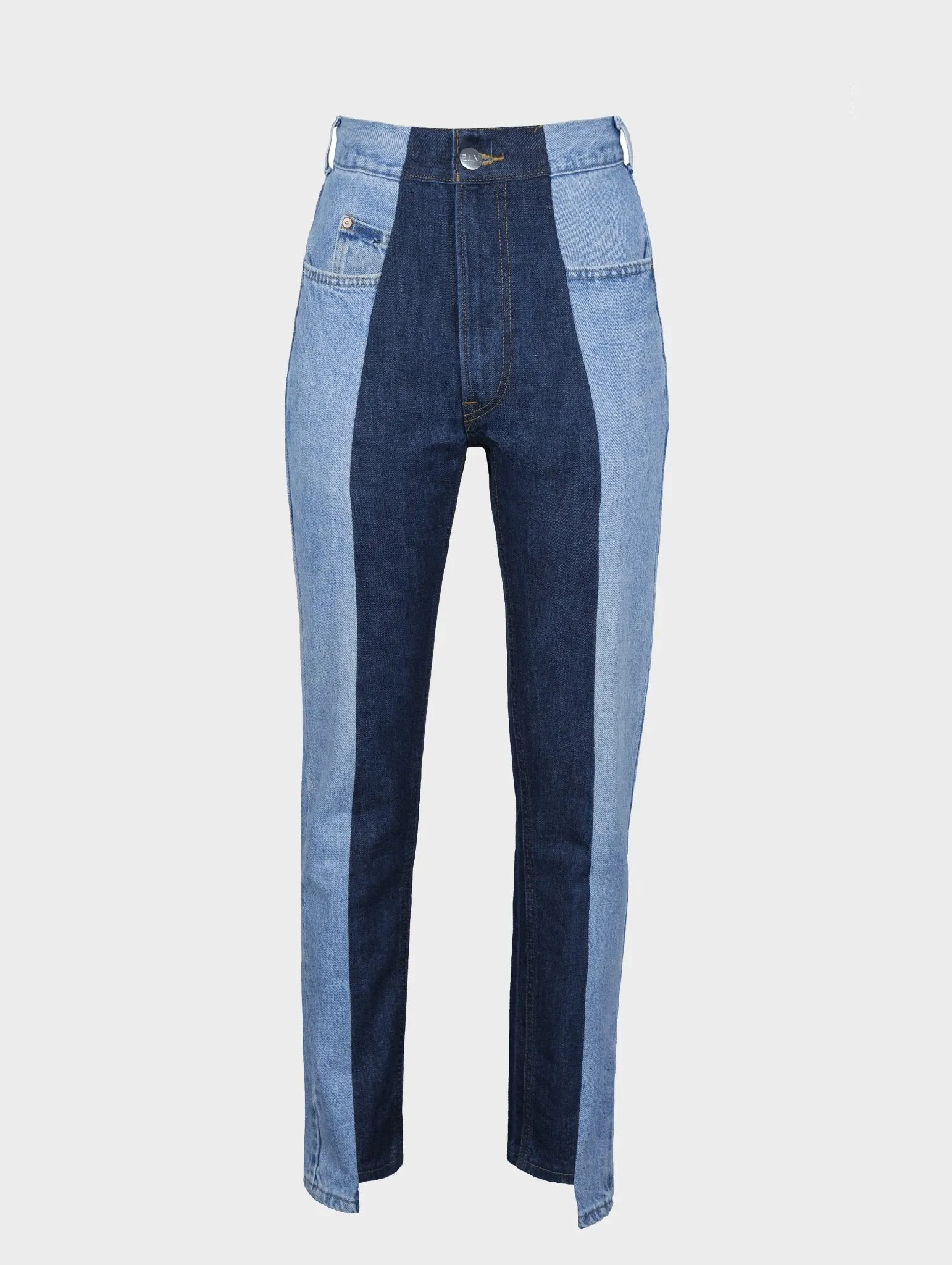 Straight Leg Jean Light/Dark Blue