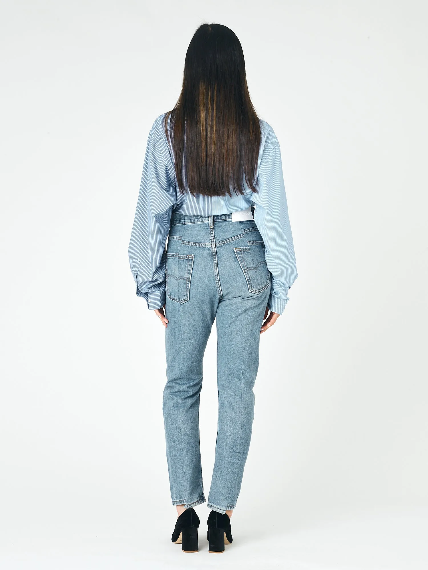 Straight Leg Jean Mid Blue