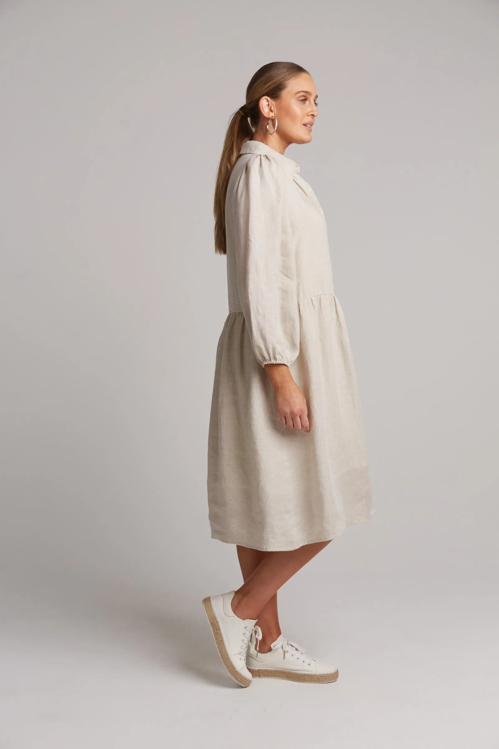 Studio Midi Shirt Dress - Tusk