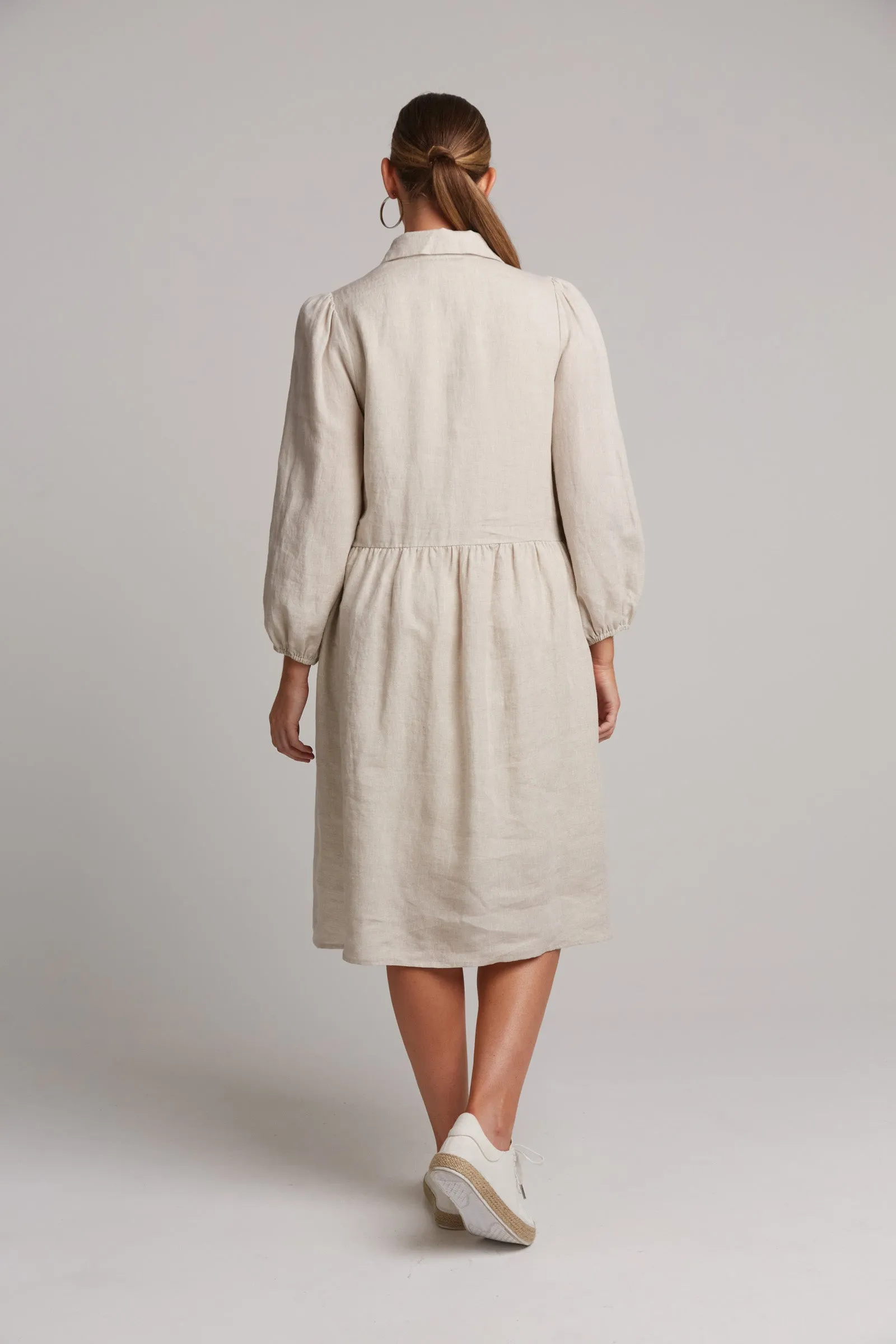 Studio Midi Shirt Dress - Tusk