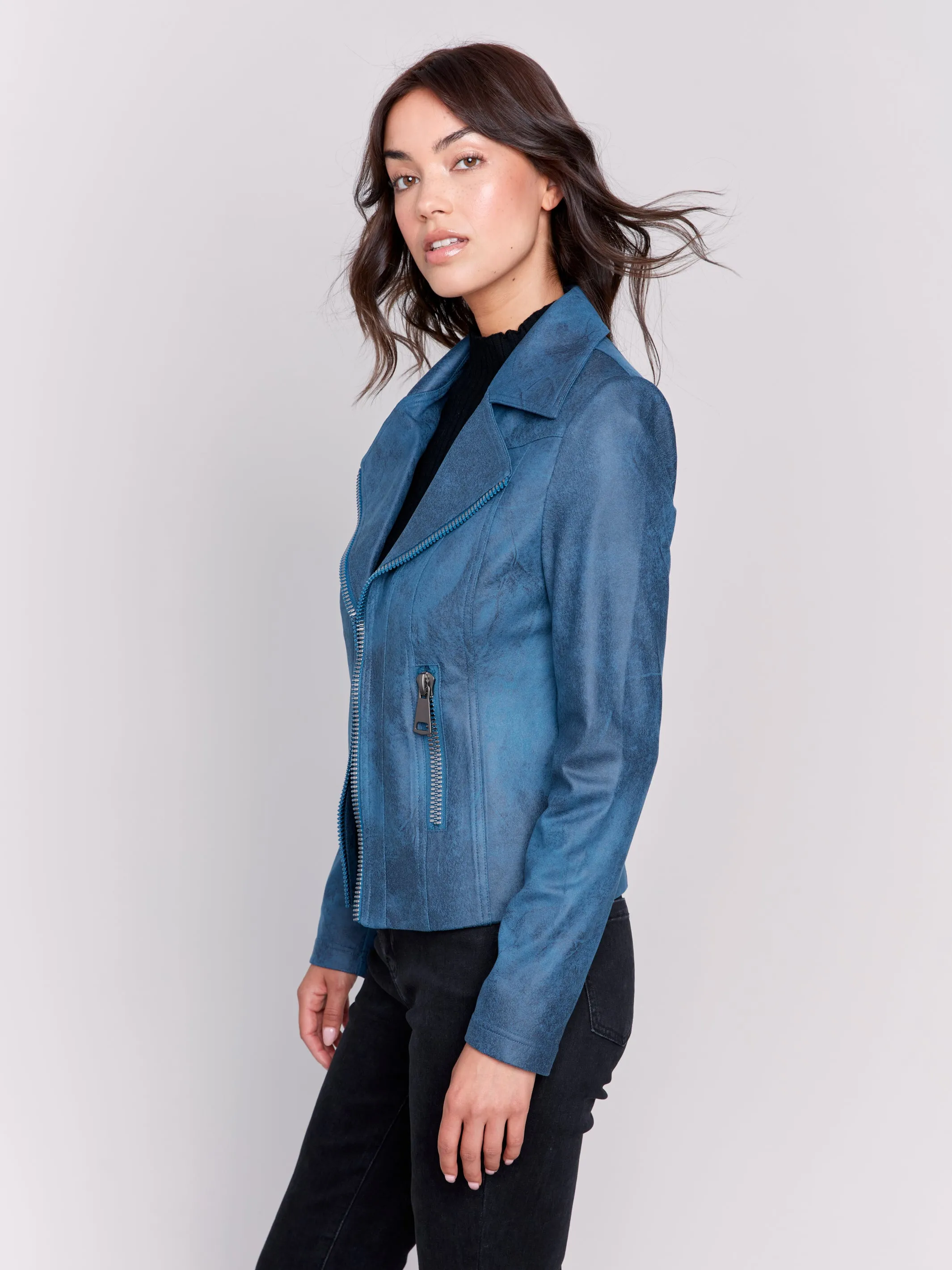 SUEDE MOTO JACKET