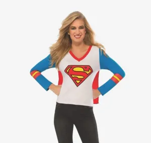 Supergirl Sporty Tee with Cape Adult