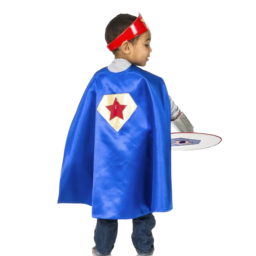 Superhero Kid's Cape in Reversible Satin