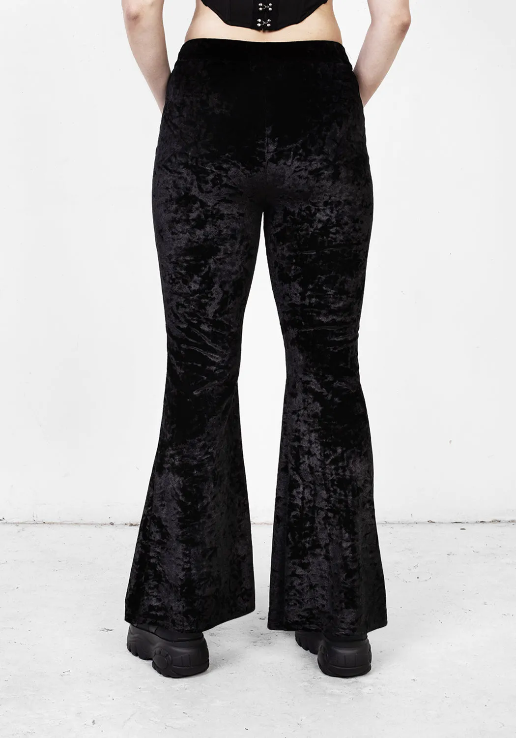 Superstition Crushed Velour Flares