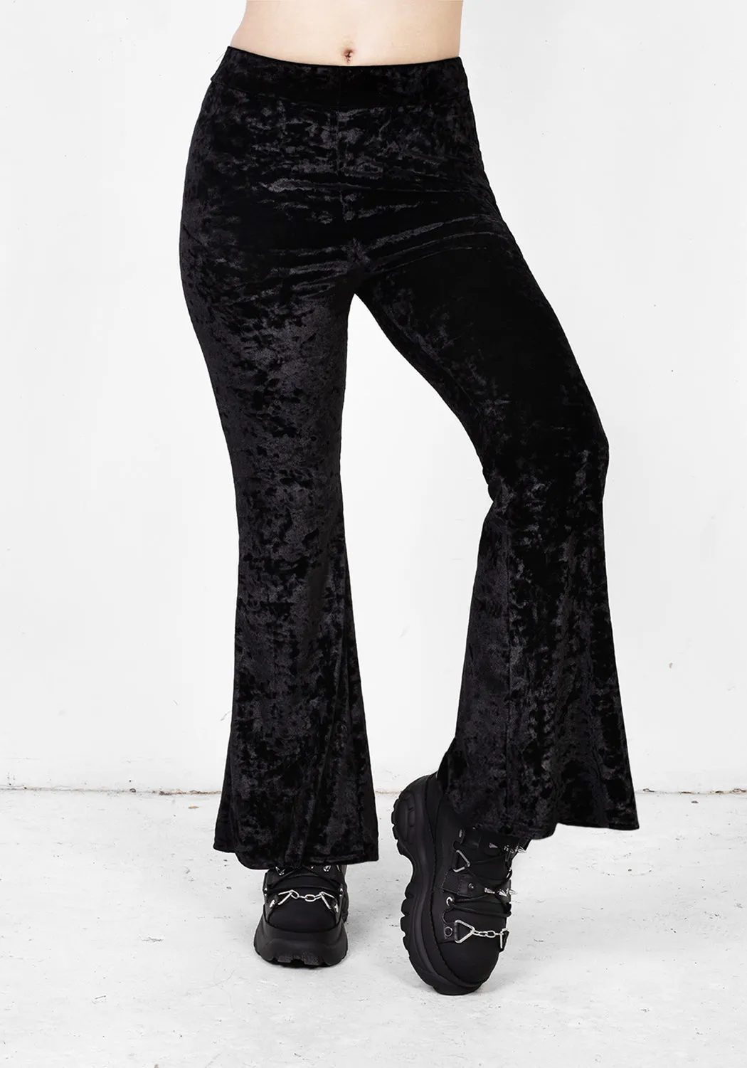 Superstition Crushed Velour Flares