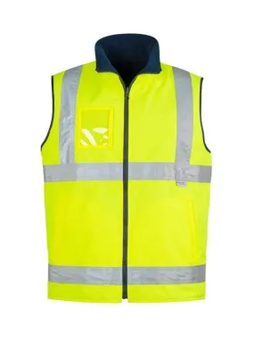 SYZMIK Men’s Hi Vis Waterproof Lightweight Reversible Vest ZV358