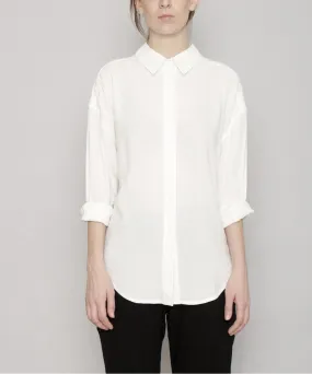 Szeki Signature Dolman Shirt in White