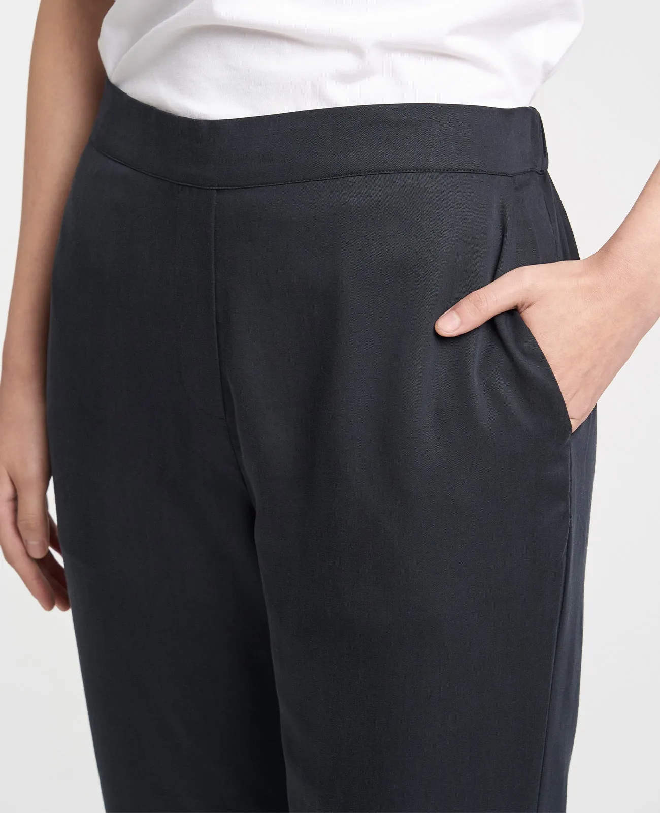 Tencel slouchy pant