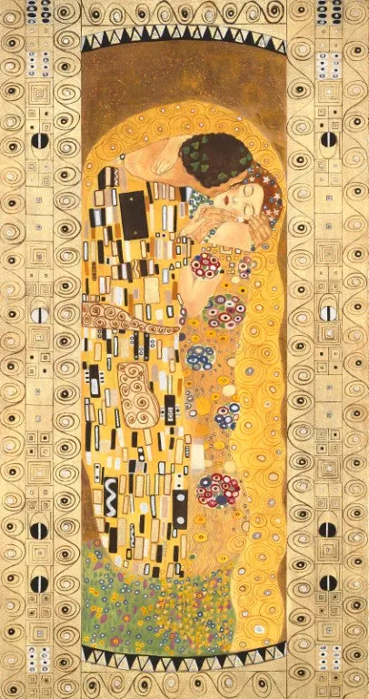 The Kiss Contemporary Fresco Painting by Gustav Klimt