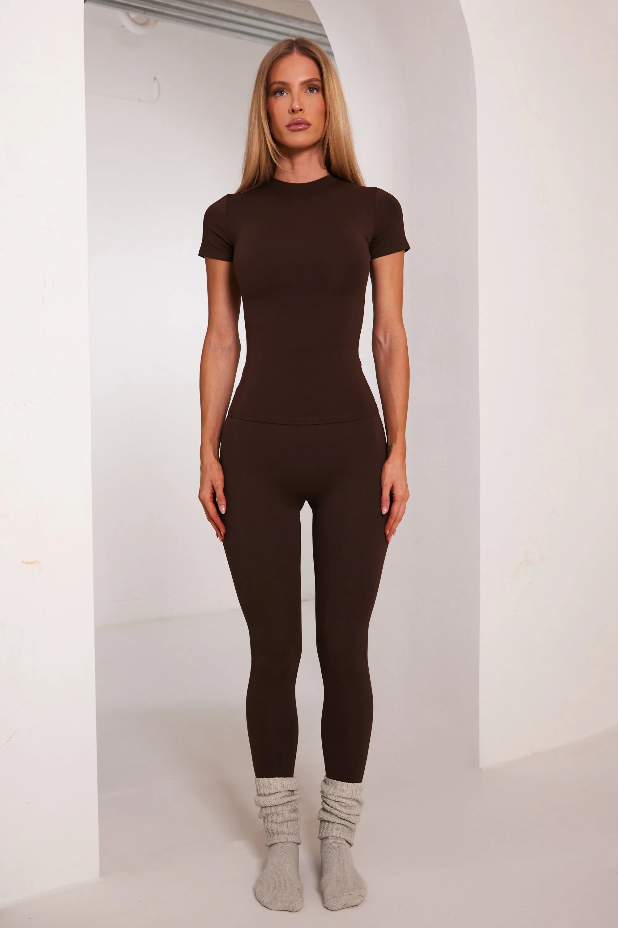 The sculpt leggings - Brown