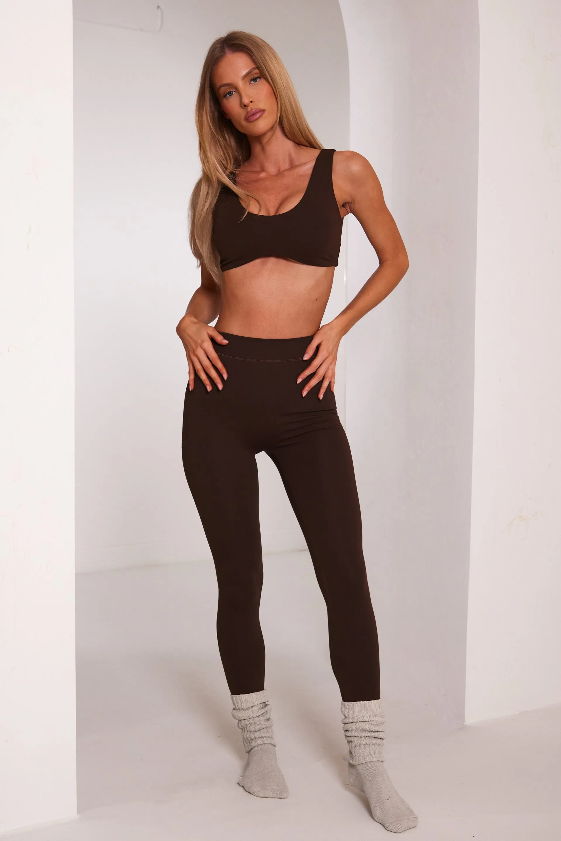 The sculpt leggings - Brown