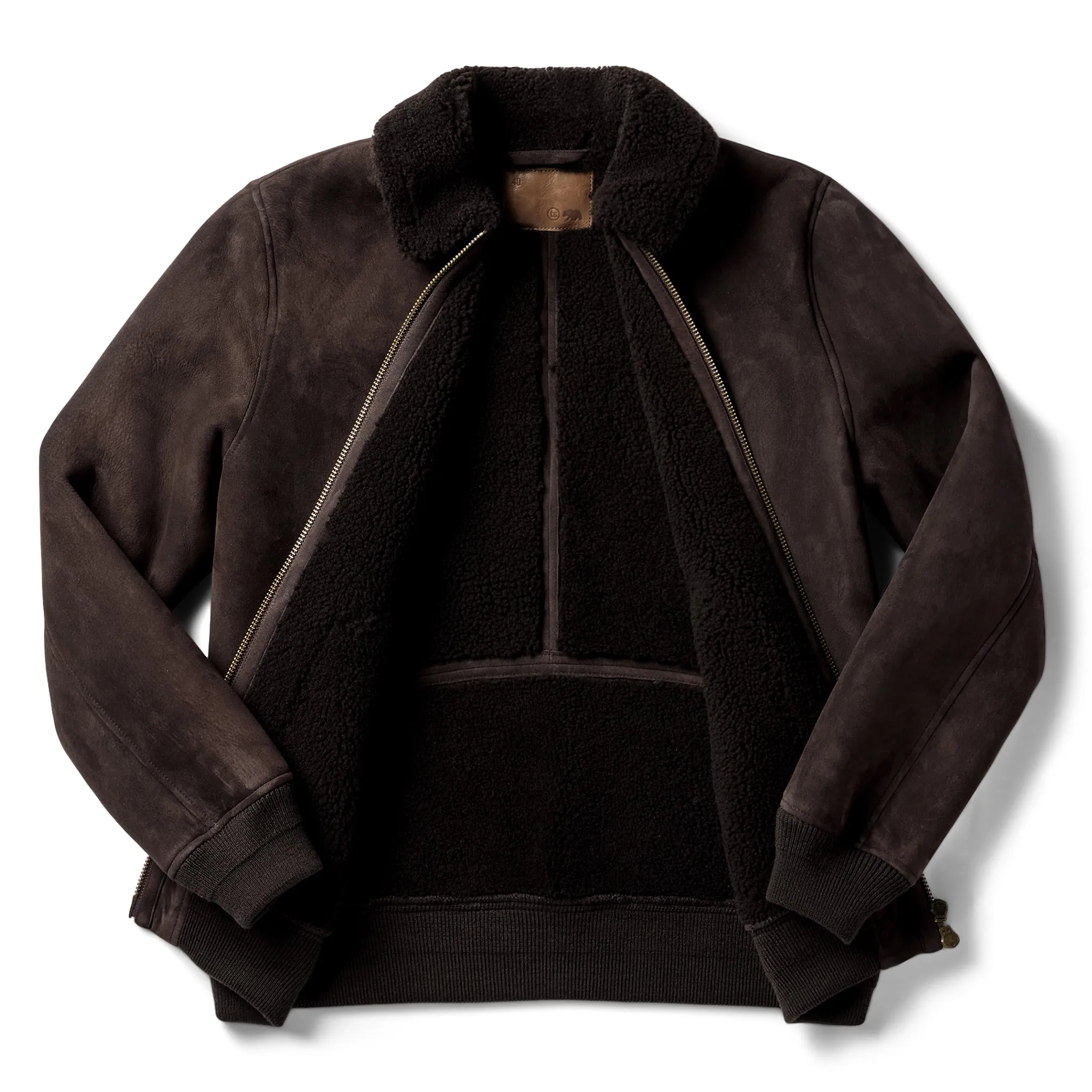 The Wright Jacket in Espresso Shearling