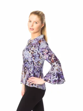 Tianello Washable Silk Print "Devesa" Blouse