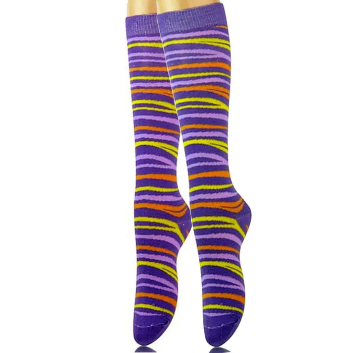 Tiger Stripe Kneww High Socks