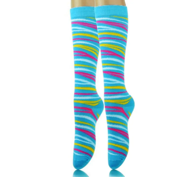 Tiger Stripe Kneww High Socks