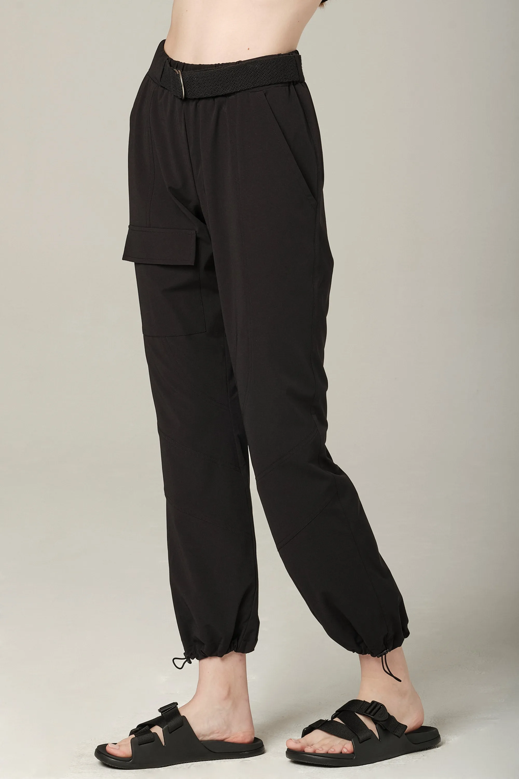 Time Travel Black Joggers