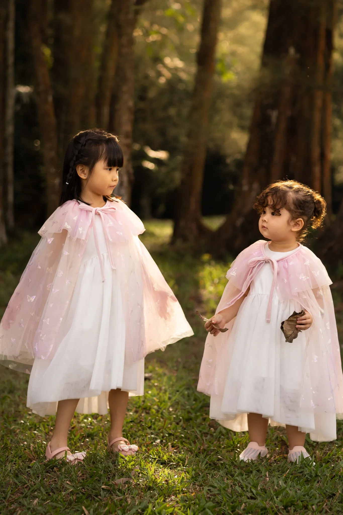 Tulle Cape - Pink Butterflies