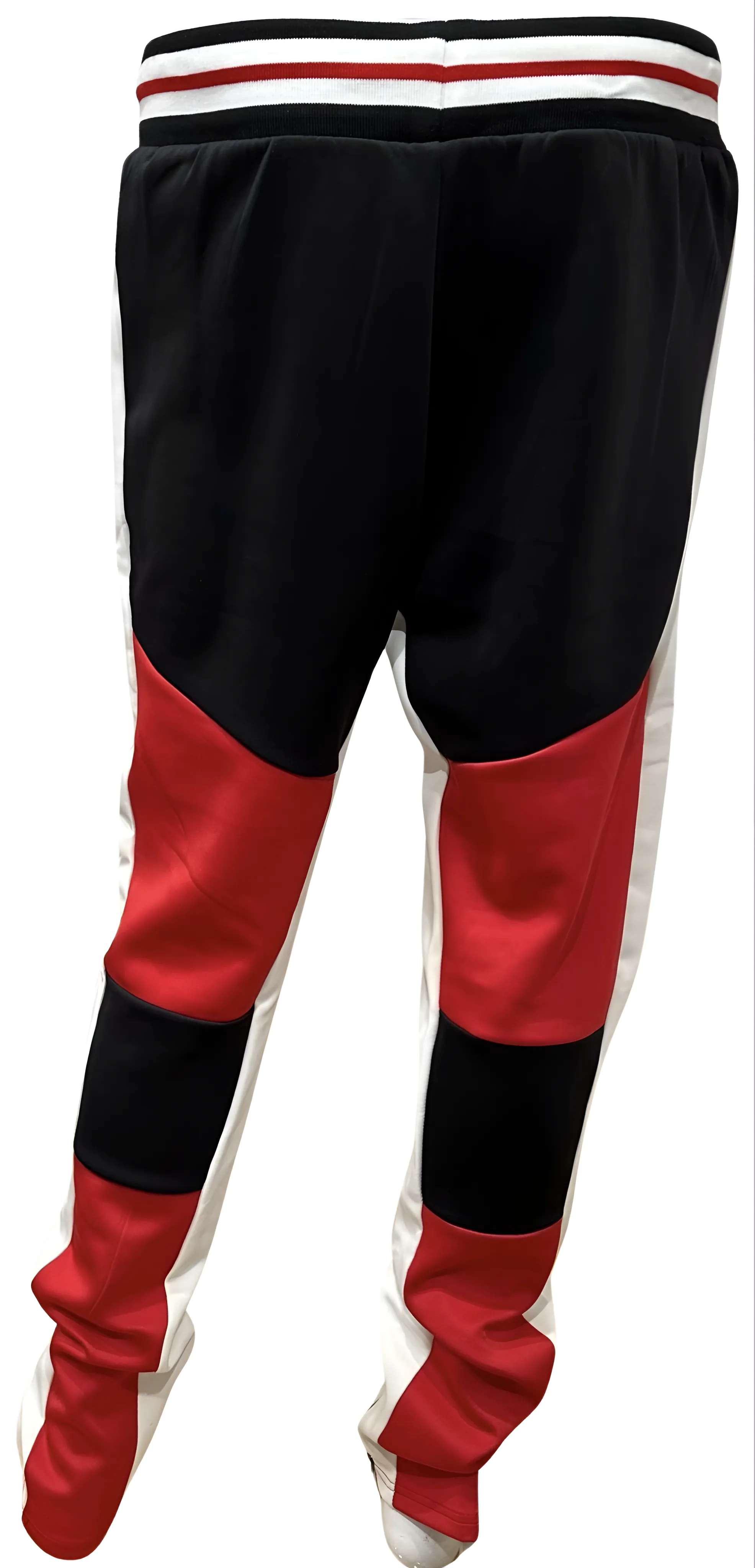 ^UCXX^ (BLACK-RED) JOGGER STYLE TRACK PANTS (ACTIVEWEAR)