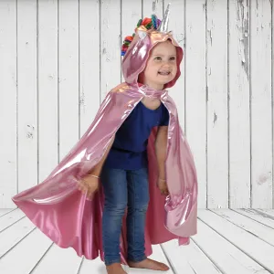 Unicorn Cape Costume - Pink for Creative Play and Halloween