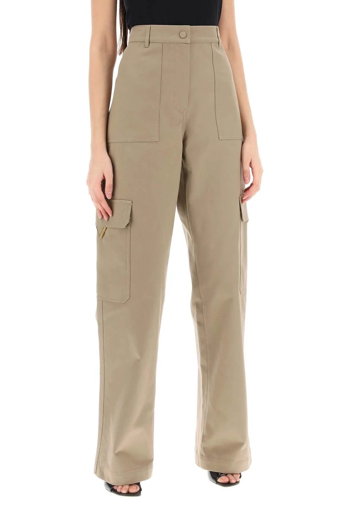 Valentino Garavani cotton cargo pants for men